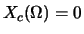 $X_c(\Omega) = 0$